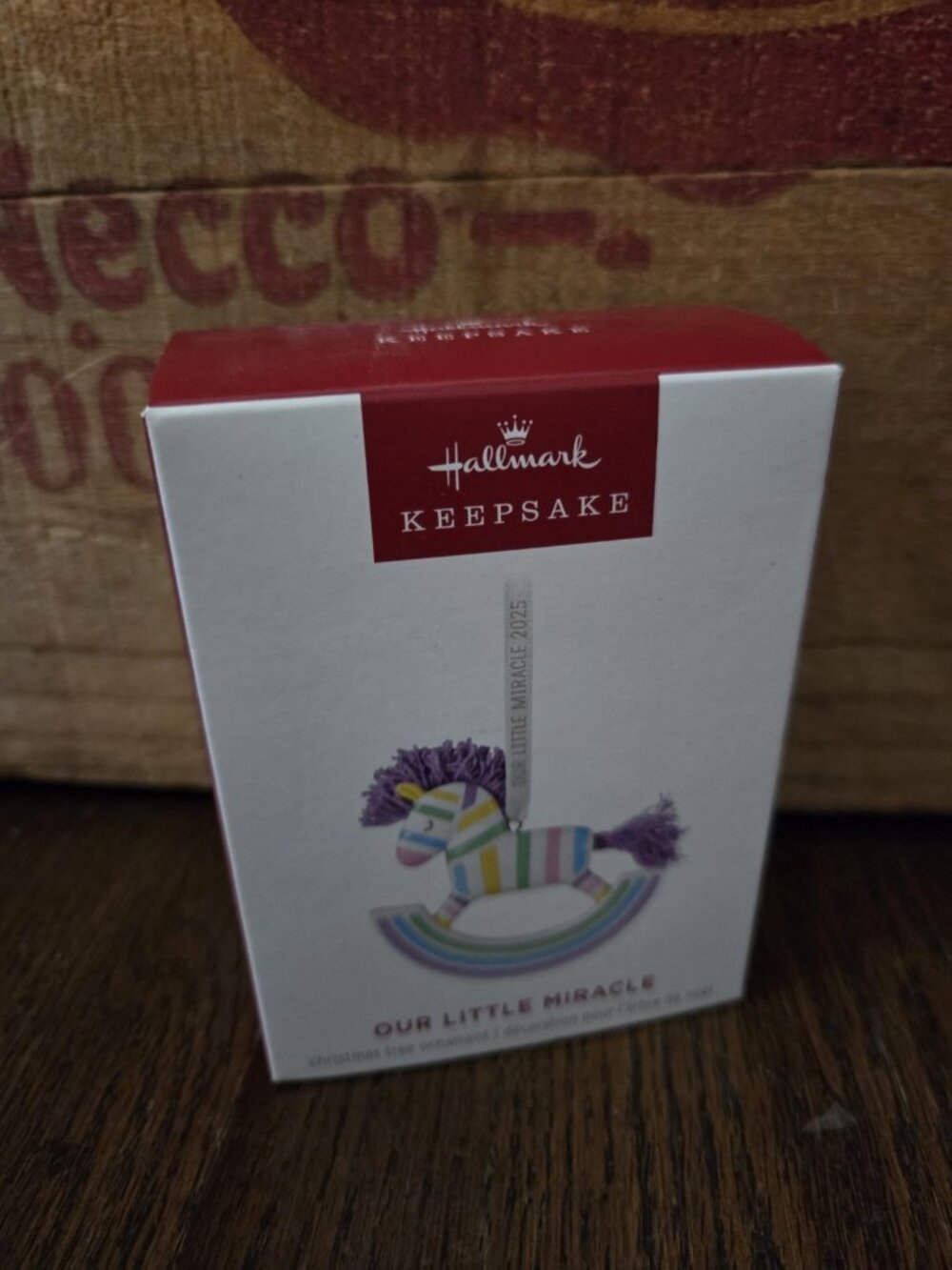 NEW Hallmark Keepsake 2025 Our Little Miracle 2025 Porcelain Ornament